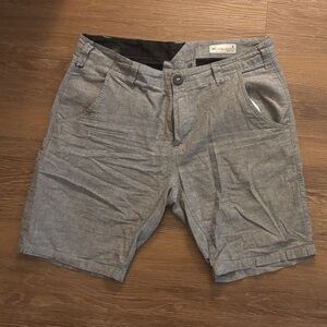 Volcom Men's Charcoal Flat Front Shorts
